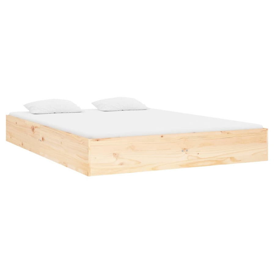 Bedframe Massief Hout 135X190 Cm Double
