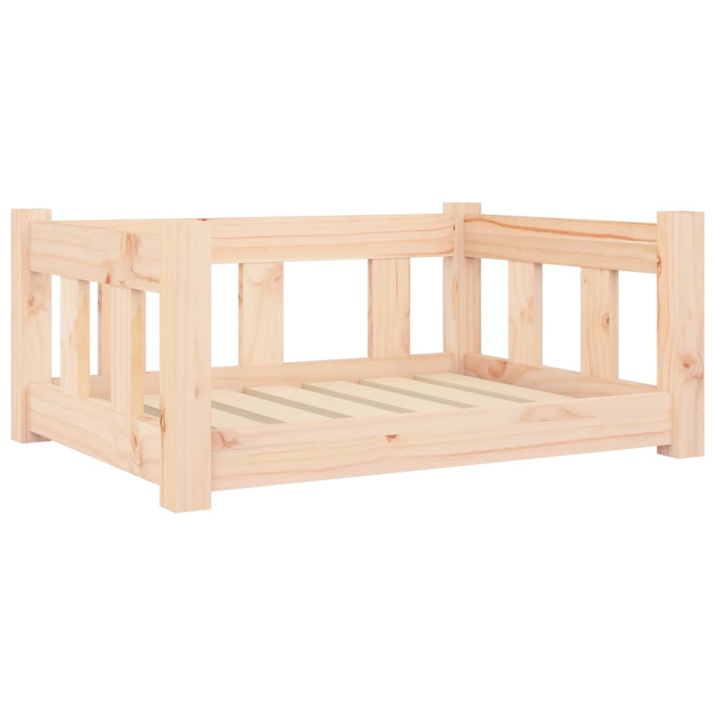 Hondenmand 65,5X50,5X28 Cm Massief Grenenhout 65.5 x 50.5 x 28 cm Naturel