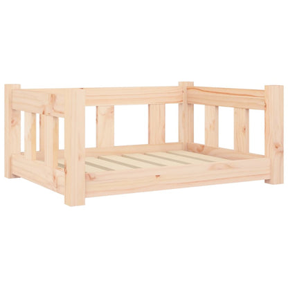 Hondenmand 65,5X50,5X28 Cm Massief Grenenhout 65.5 x 50.5 x 28 cm Naturel