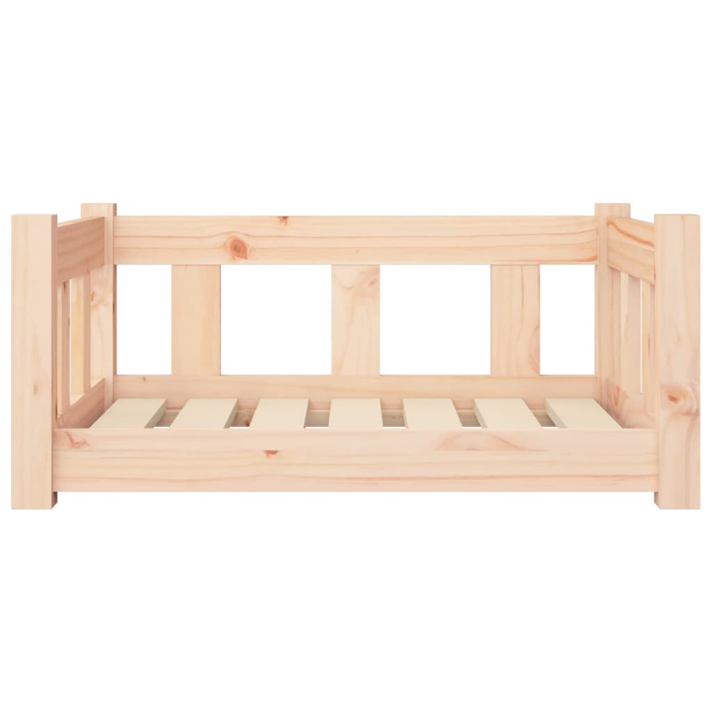 Hondenmand 65,5X50,5X28 Cm Massief Grenenhout 65.5 x 50.5 x 28 cm Naturel