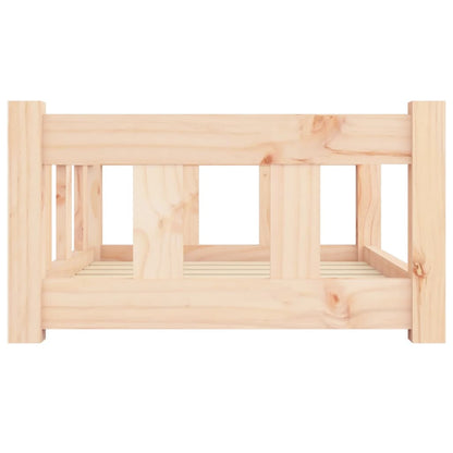 Hondenmand 65,5X50,5X28 Cm Massief Grenenhout 65.5 x 50.5 x 28 cm Naturel