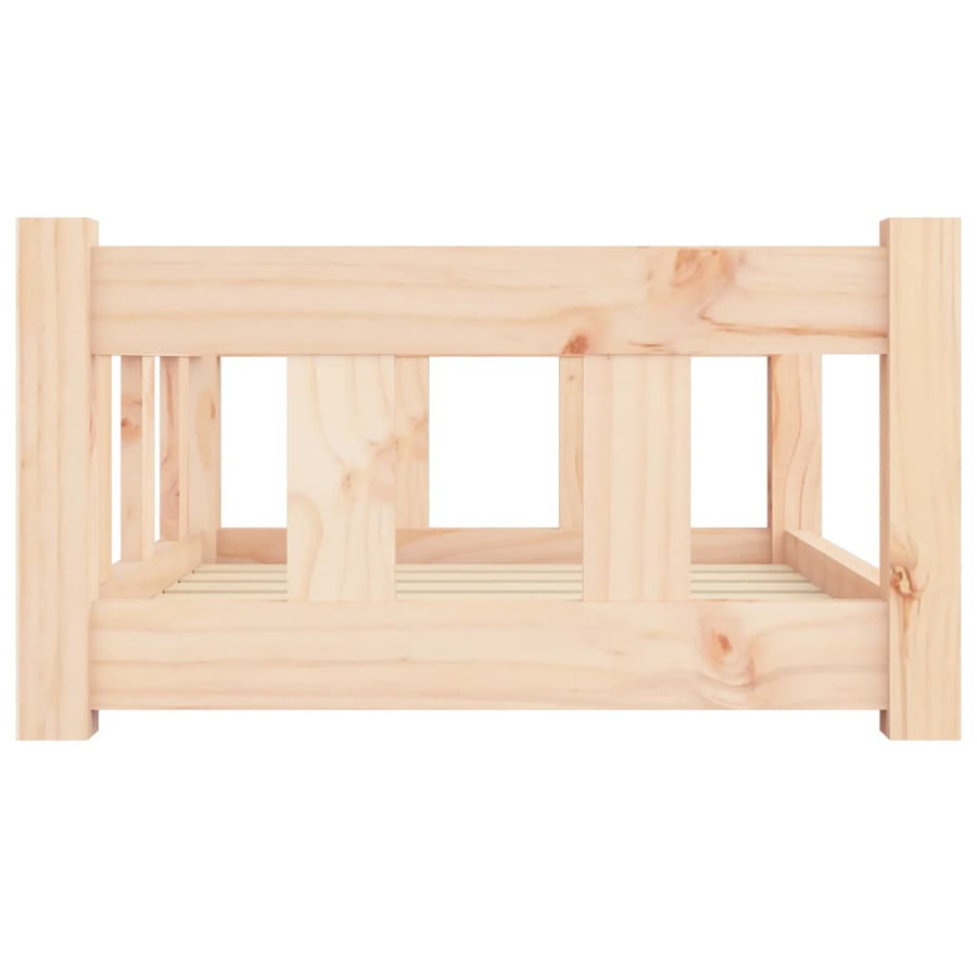 Hondenmand 65,5X50,5X28 Cm Massief Grenenhout 65.5 x 50.5 x 28 cm Naturel