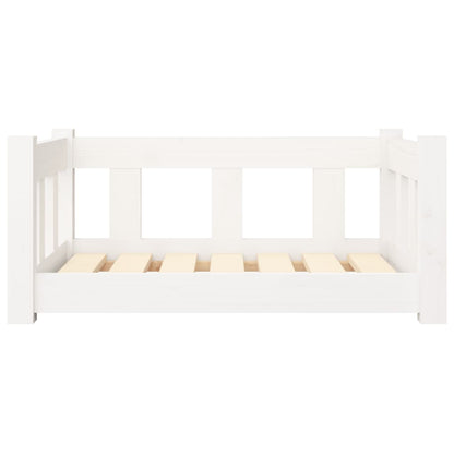 Hondenmand 65,5X50,5X28 Cm Massief Grenenhout 65.5 x 50.5 x 28 cm Wit