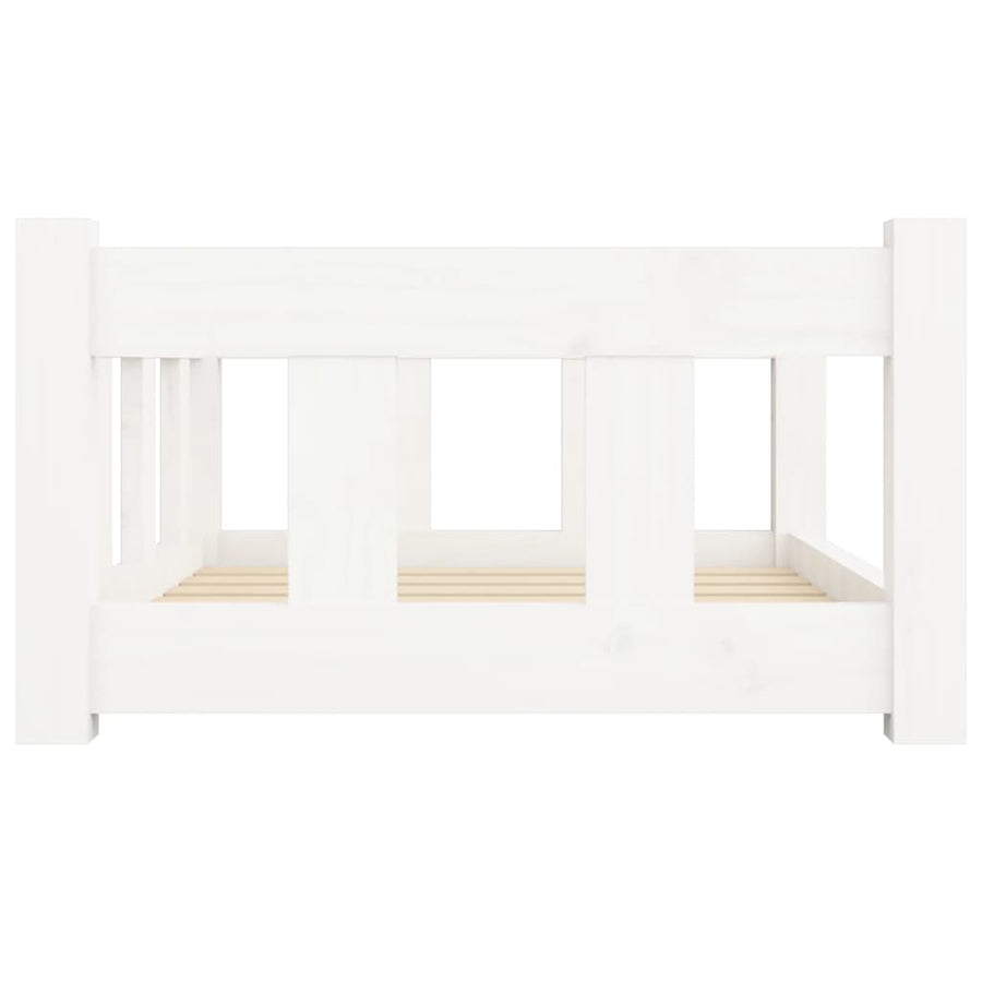 Hondenmand 65,5X50,5X28 Cm Massief Grenenhout 65.5 x 50.5 x 28 cm Wit