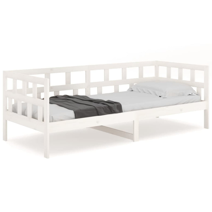 Slaapbank Massief Grenenhout Wit 90X200 Cm