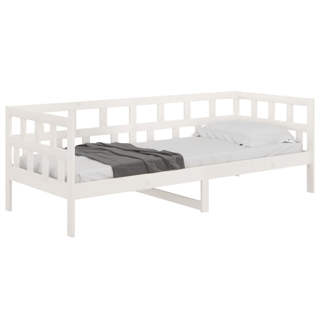 Slaapbank Massief Grenenhout Wit 90X200 Cm