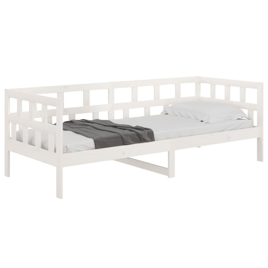 Slaapbank Massief Grenenhout Wit 90X200 Cm