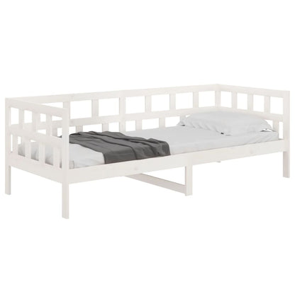 Slaapbank Massief Grenenhout Wit 80X200 Cm