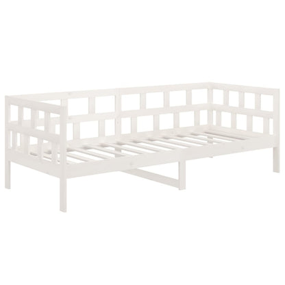 Slaapbank Massief Grenenhout Wit 80X200 Cm