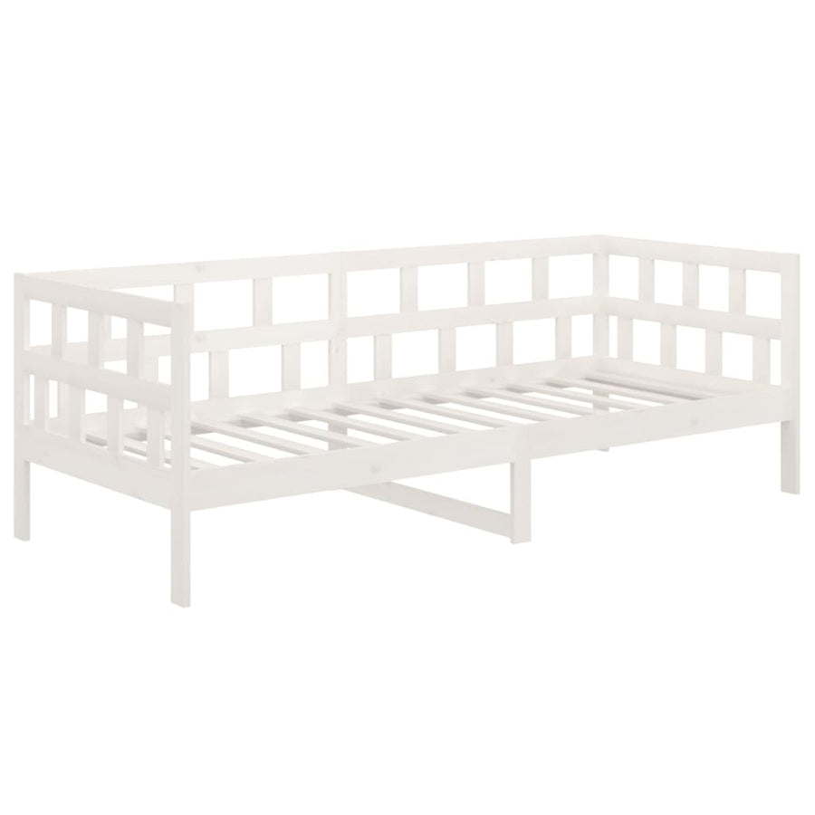 Slaapbank Massief Grenenhout Wit 80X200 Cm