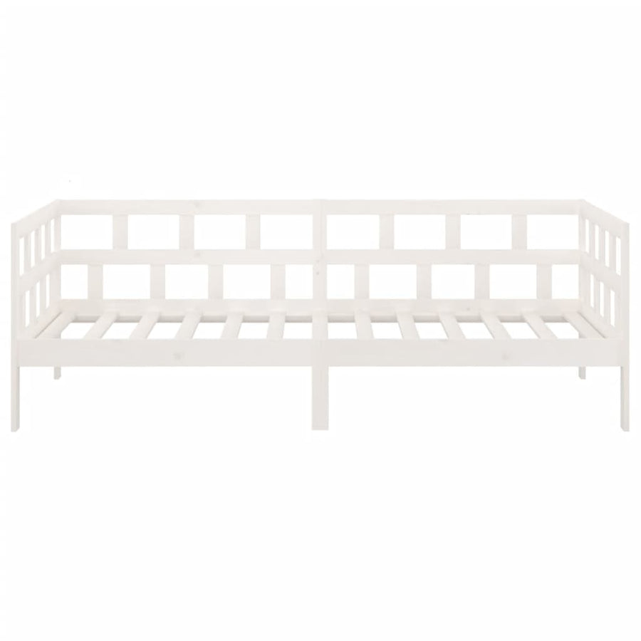 Slaapbank Massief Grenenhout Wit 80X200 Cm