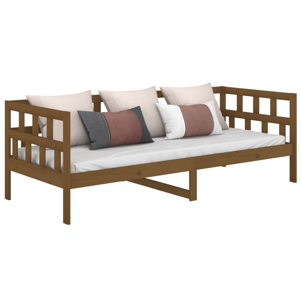 Slaapbank Massief Grenenhout Honingbruin 80X200 Cm