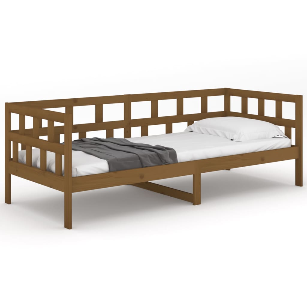 Slaapbank Massief Grenenhout Honingbruin 80X200 Cm