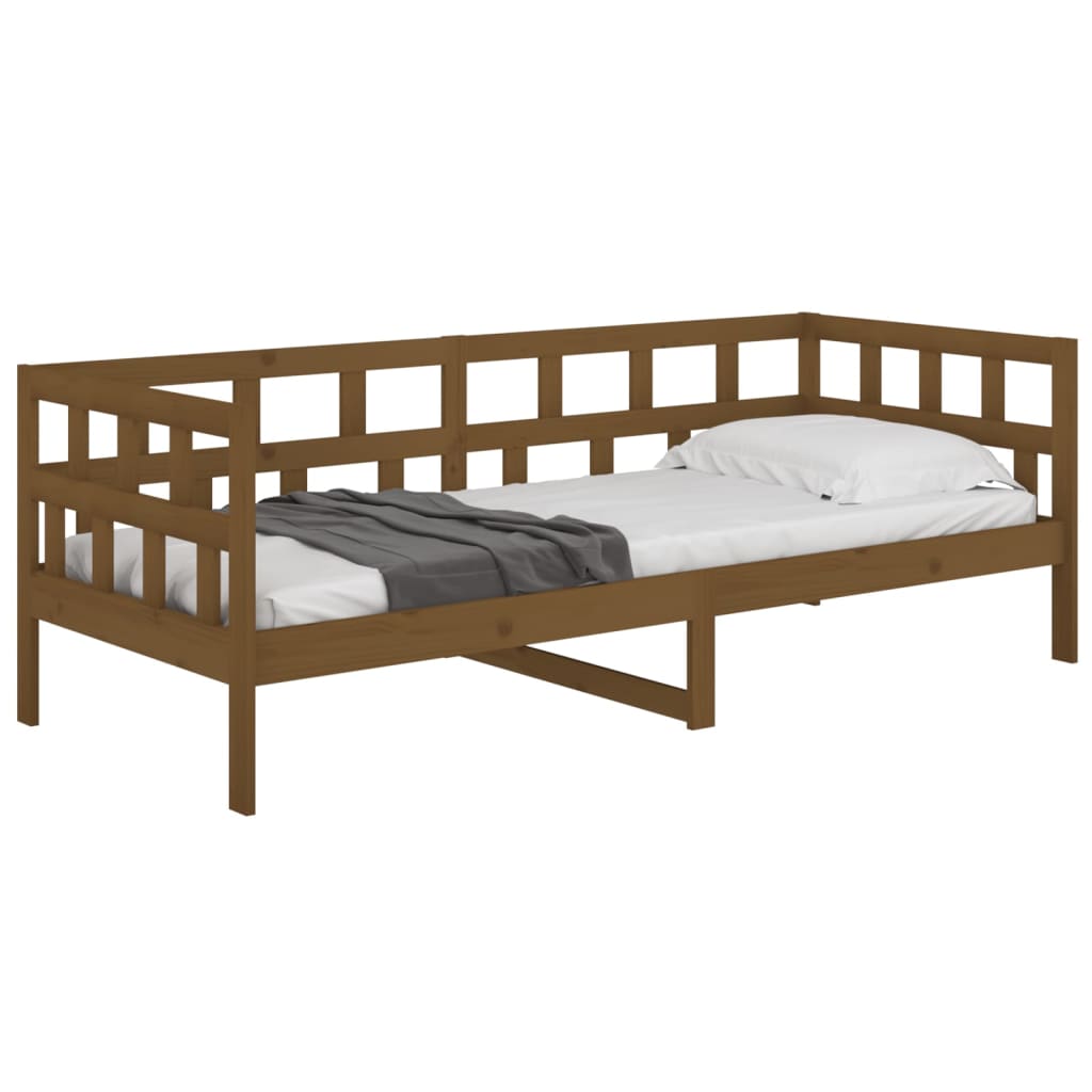 Slaapbank Massief Grenenhout Honingbruin 80X200 Cm