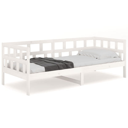 Slaapbank Massief Grenenhout Wit 90X190 Cm