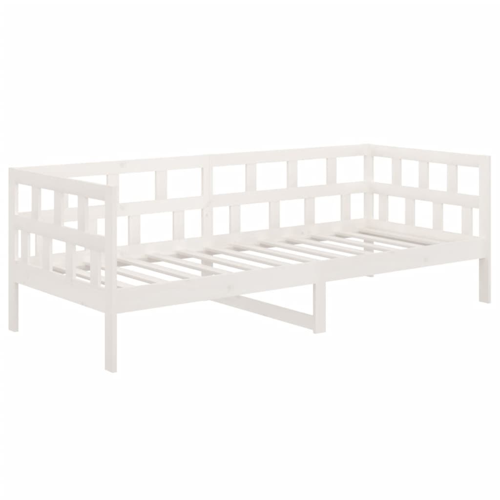 Slaapbank Massief Grenenhout Wit 90X190 Cm
