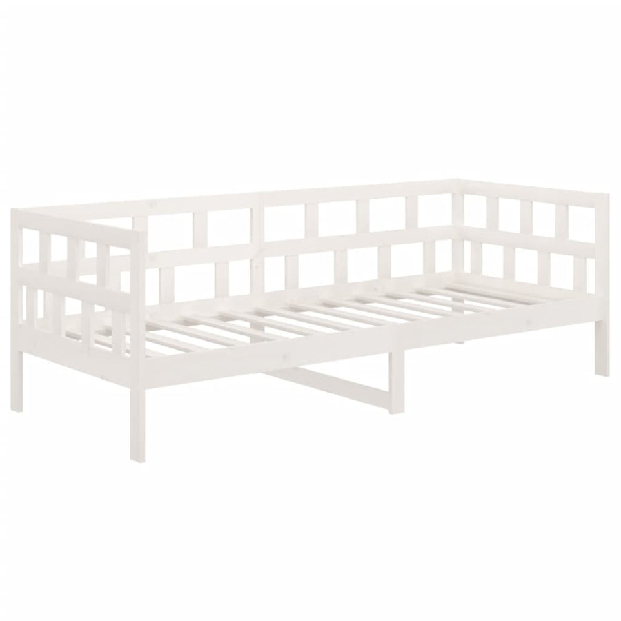 Slaapbank Massief Grenenhout Wit 90X190 Cm