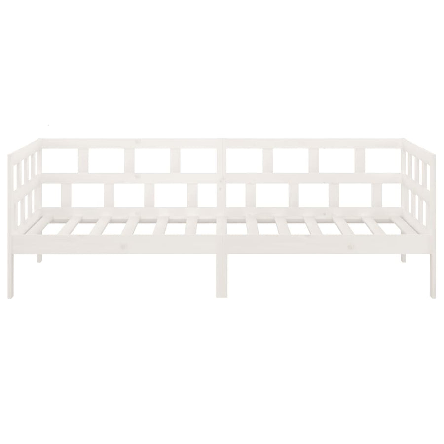 Slaapbank Massief Grenenhout Wit 90X190 Cm