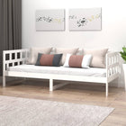 Day bed solid pine white 90x190 cm