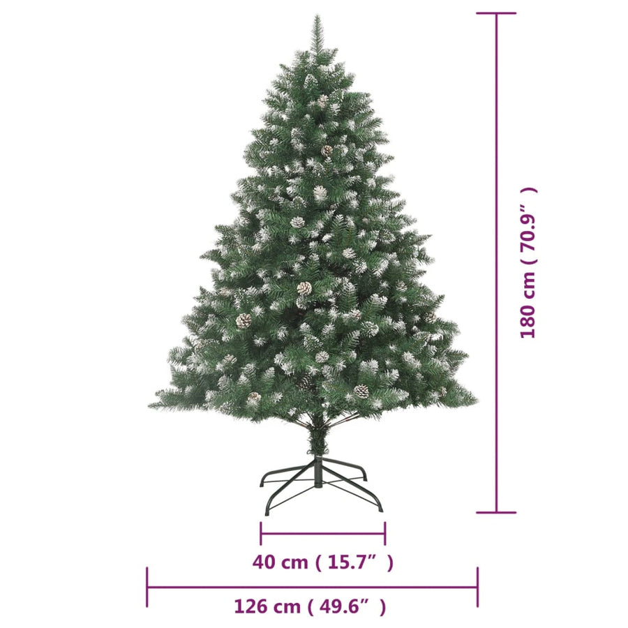 Kunstkerstboom Met Standaard 80 Cm Pvc 180 x 126 cm