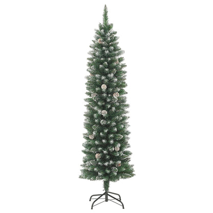 Kunstkerstboom Smal Met Standaard 80 Cm Pvc 180 x 48 cm