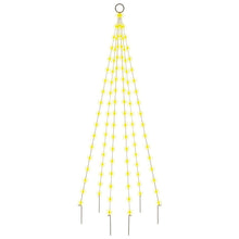 Vlaggenmast Kerstboom 108 Led's Warmwit 180 Cm