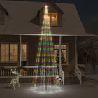 Flagpole Christmas tree 732 LEDs multi-coloured 500 cm