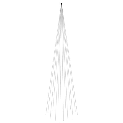 Vlaggenmast kerstboom 1134 LED's warmwit 800 cm