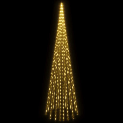 Vlaggenmast kerstboom 1134 LED's warmwit 800 cm
