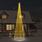 Flagpole Christmas tree 1134 LEDs warm white 800 cm