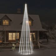 Kerstboomverlichting vlaggenmast 800 cm koudwit 1134 LED