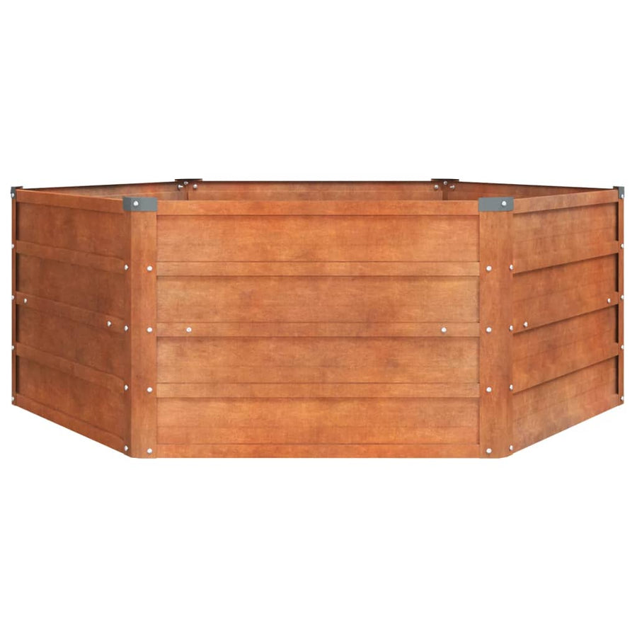 Plantenbak Verhoogd 129X129X45 Cm Cortenstaal Roestig