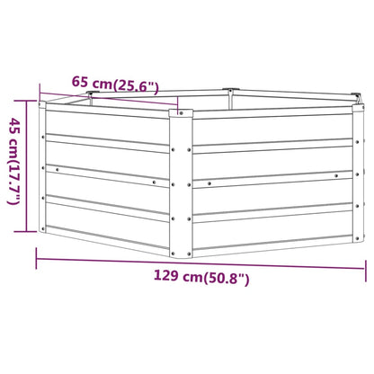 Plantenbak Verhoogd 129X129X45 Cm Cortenstaal Roestig