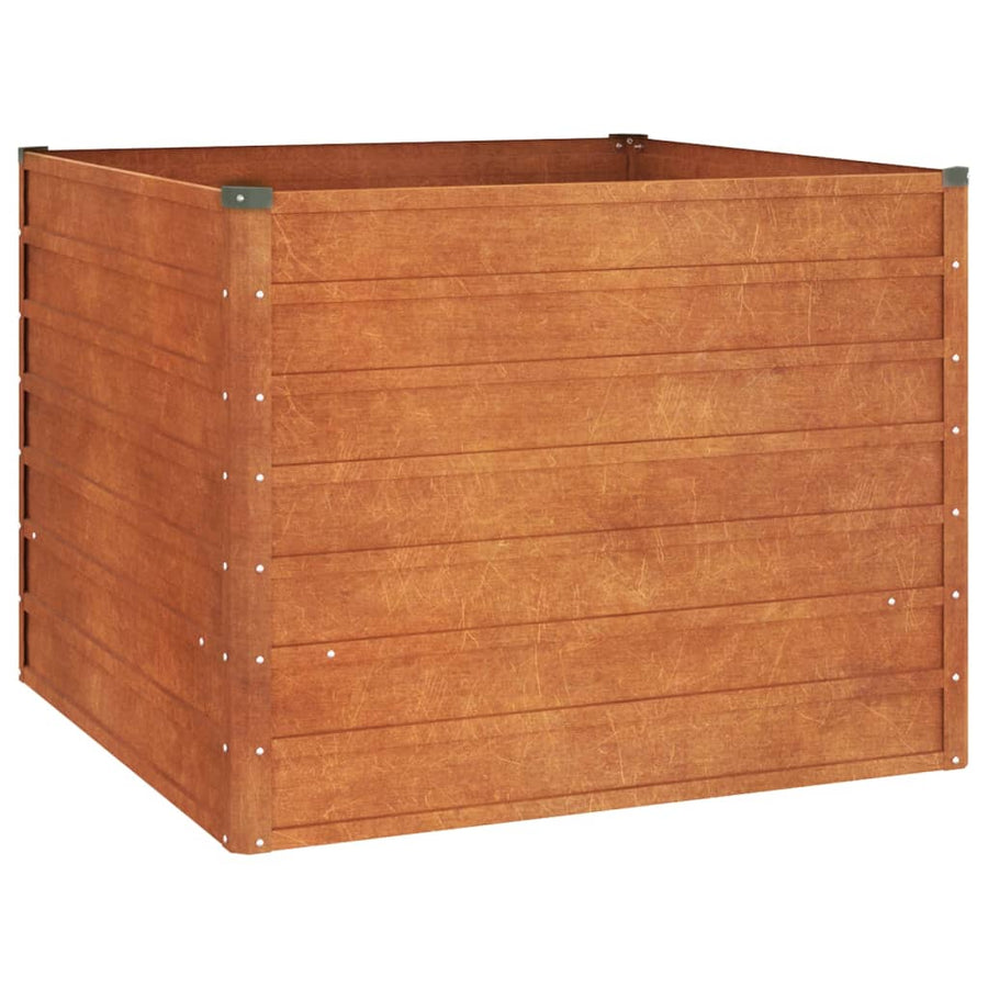 Plantenbak Verhoogd 100X100X77 Cm Cortenstaal Roestig
