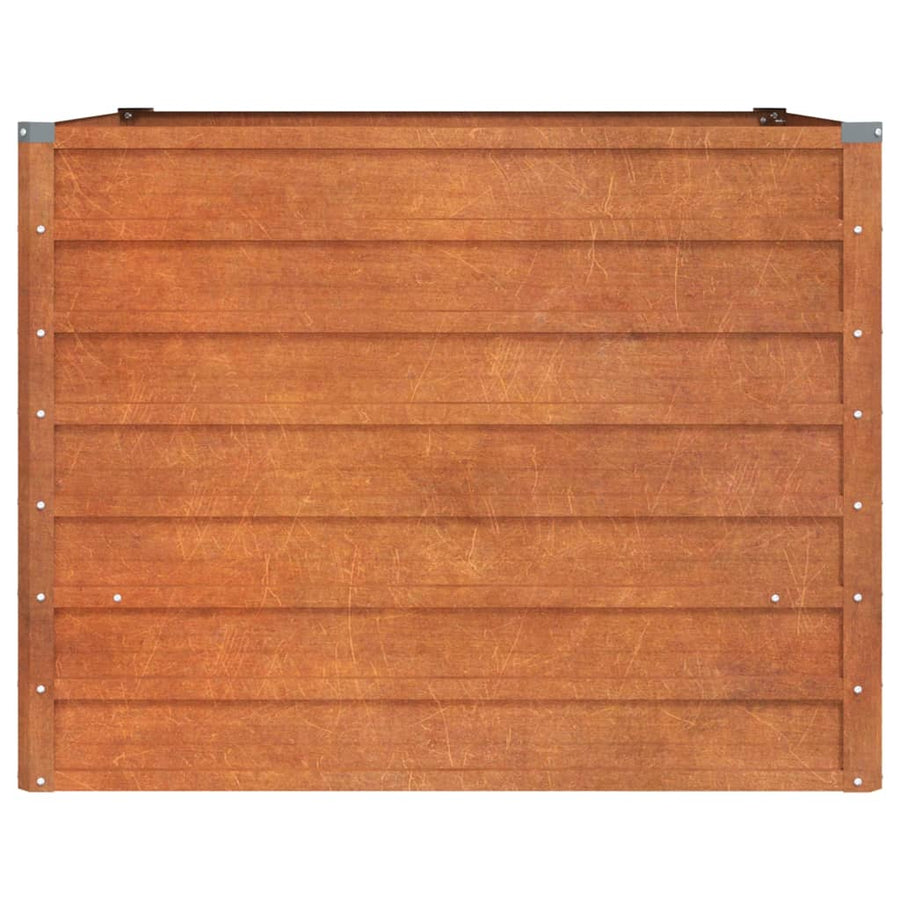 Plantenbak Verhoogd 100X100X77 Cm Cortenstaal Roestig