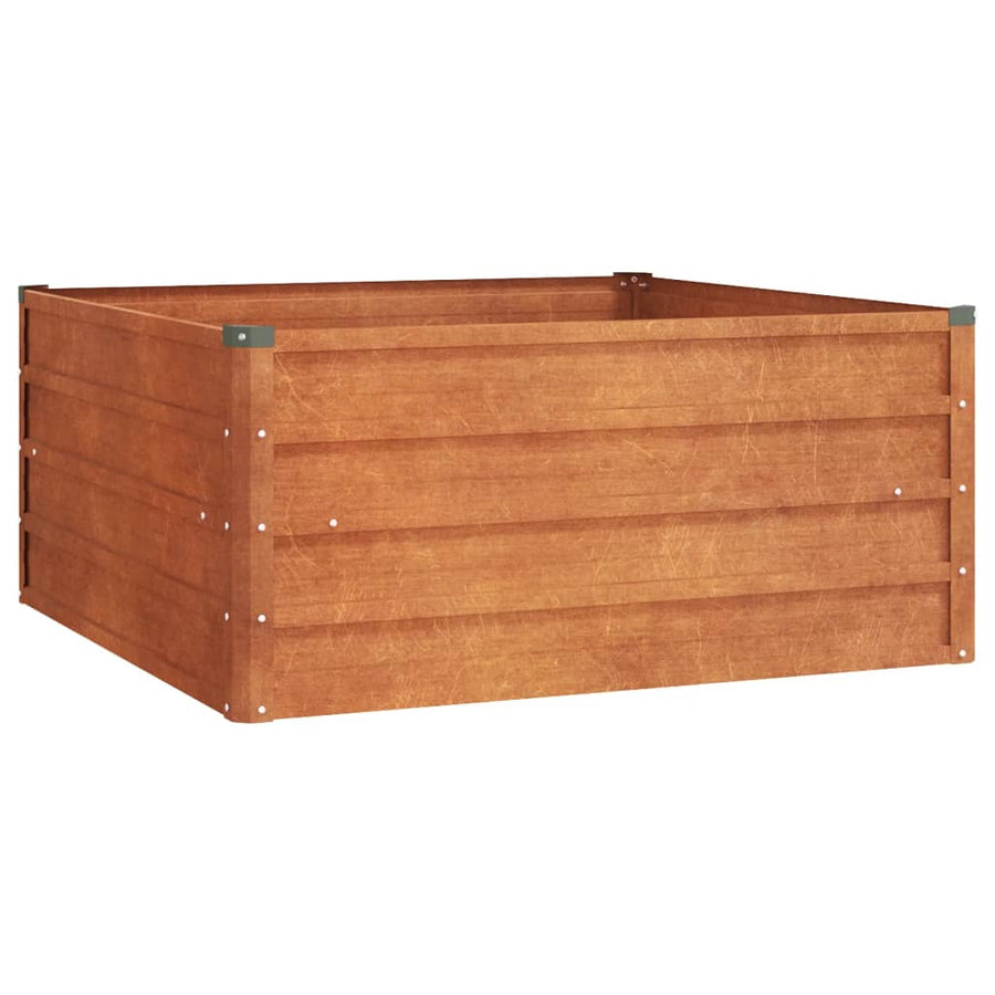 Plantenbak Verhoogd 100X100X45 Cm Cortenstaal Roestig