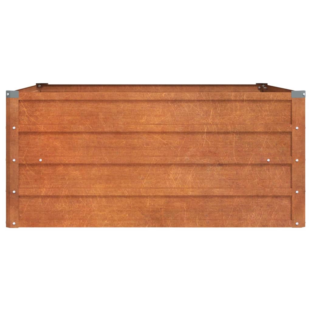 Plantenbak Verhoogd 100X100X45 Cm Cortenstaal Roestig