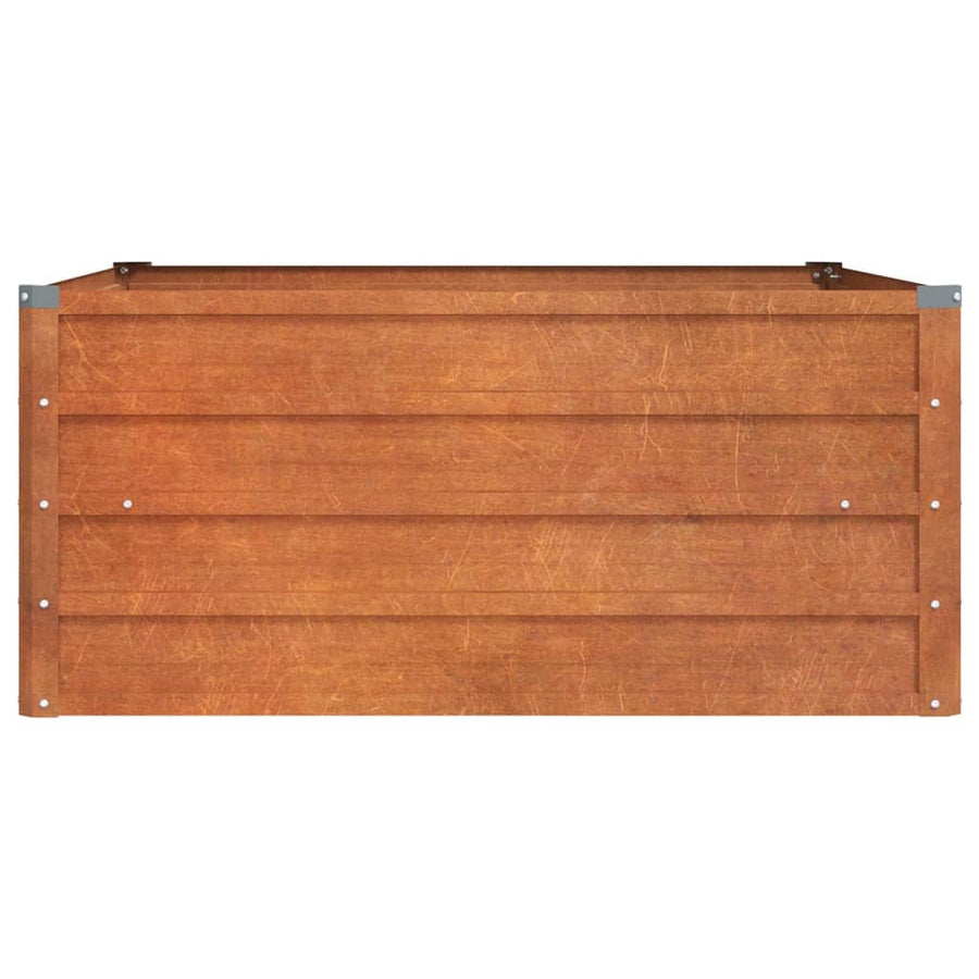 Plantenbak Verhoogd 100X100X45 Cm Cortenstaal Roestig