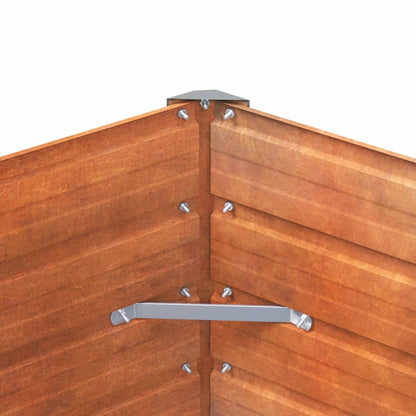 Plantenbak Verhoogd 100X40X45 Cm Cortenstaal Roestig