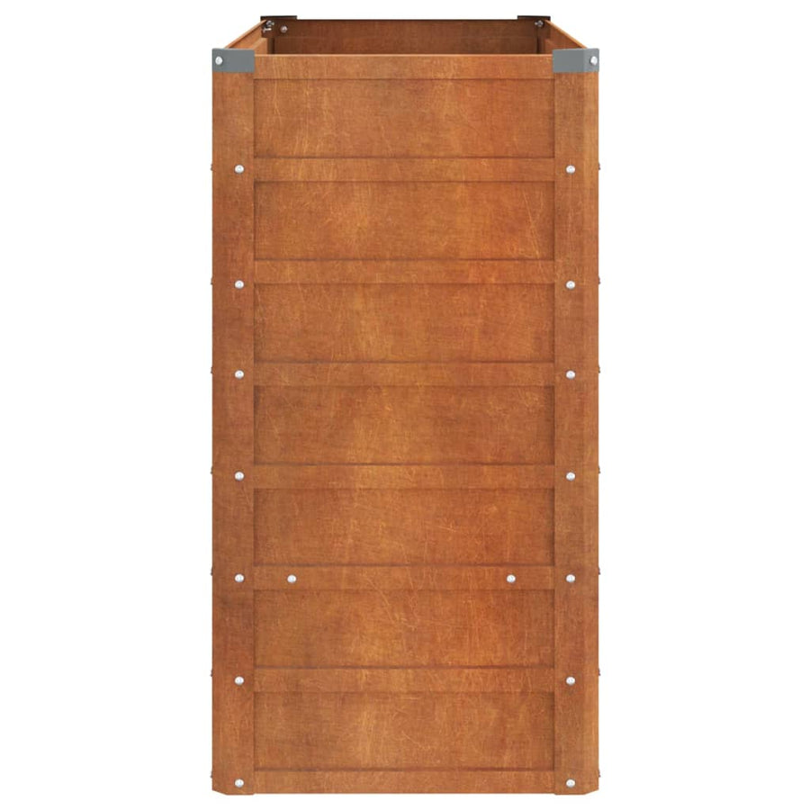 Plantenbak Verhoogd 100X40X77 Cm Cortenstaal Roestig