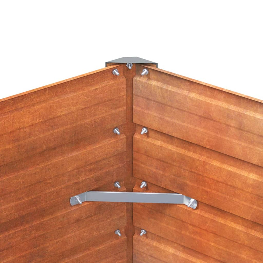 Plantenbak Verhoogd 100X40X77 Cm Cortenstaal Roestig
