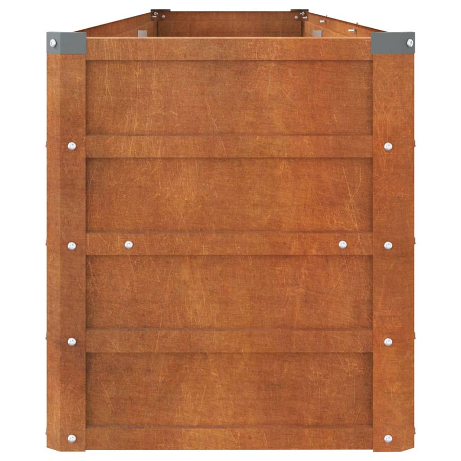 Plantenbak Verhoogd 240X40X45 Cm Cortenstaal Roestig
