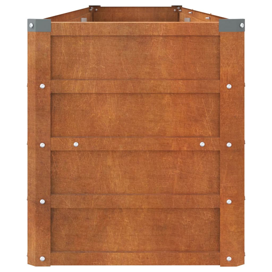 Plantenbak Verhoogd 240X40X45 Cm Cortenstaal Roestig
