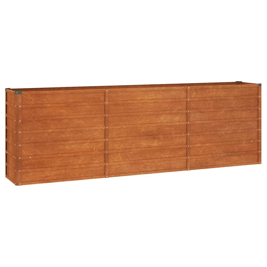 Plantenbak Verhoogd 240X40X77 Cm Cortenstaal Roestig