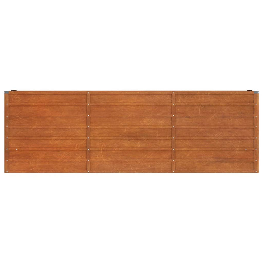 Plantenbak Verhoogd 240X40X77 Cm Cortenstaal Roestig