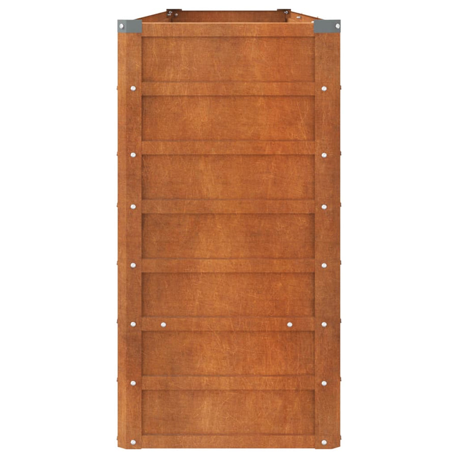 Plantenbak Verhoogd 240X40X77 Cm Cortenstaal Roestig