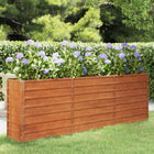 Plantenbak verhoogd 240x40x77 cm cortenstaal