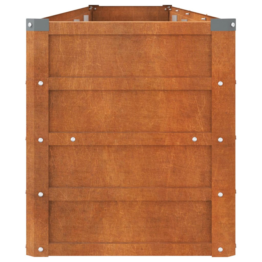 Plantenbak Verhoogd 320X40X45 Cm Cortenstaal Roestig