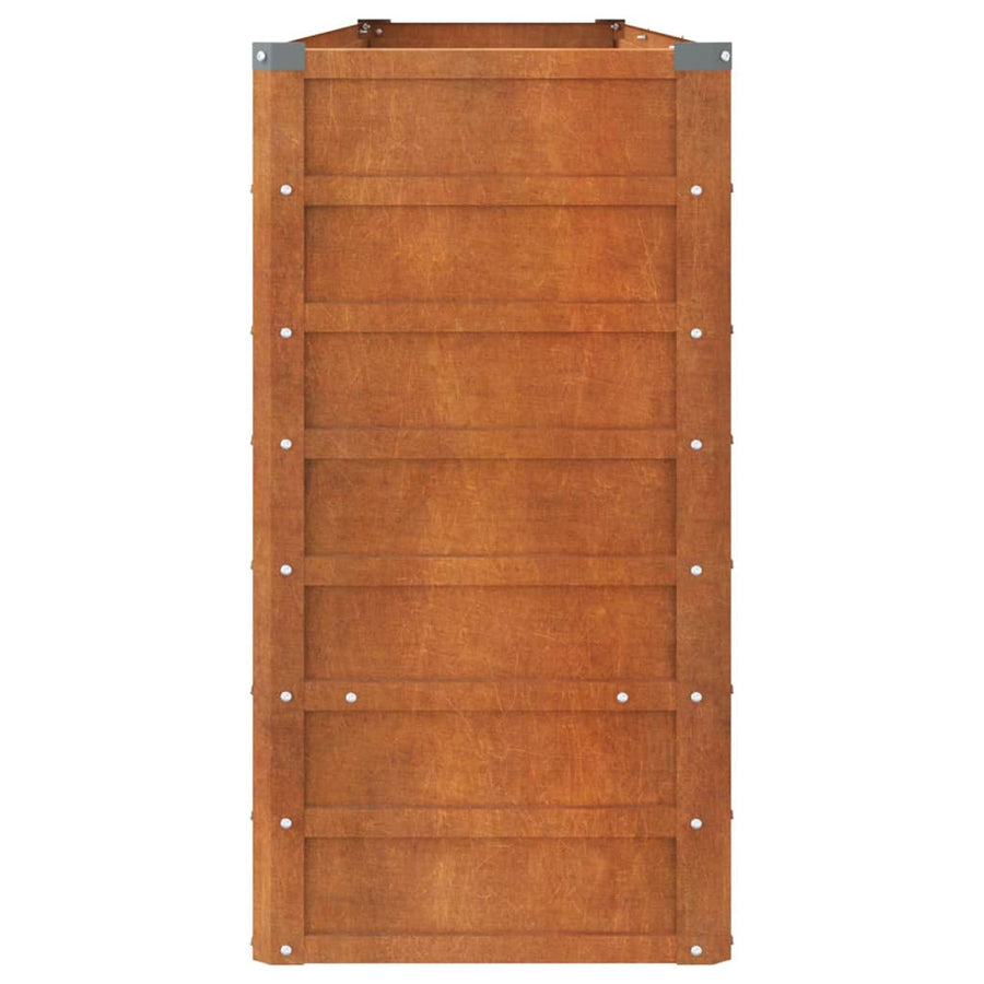 Plantenbak Verhoogd 320X40X77 Cm Cortenstaal Roestig