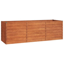 Plantenbak Verhoogd 240X80X77 Cm Cortenstaal Roestig